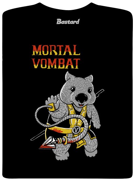 Mortal Vombat férfi hosszú ujjú póló Black