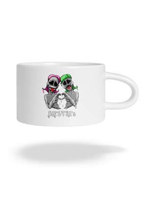 Besties macaron bögre White