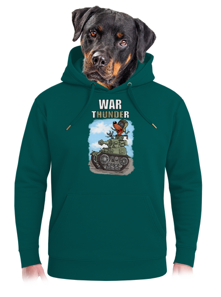 War Hunde unisex prémium pulóver Emerald Green