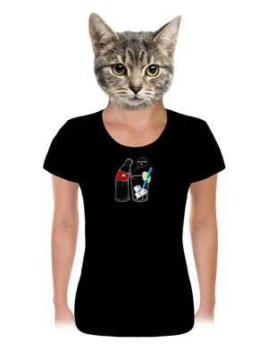  női póló Black