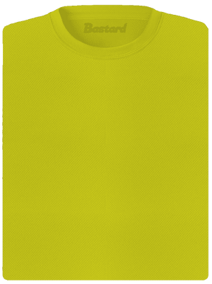 Nyomtatás nélkül női sportpóló Neon Yellow