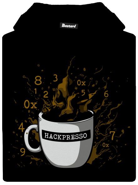 Hackpresso  gyerek kenguruzsebes pulóver Black