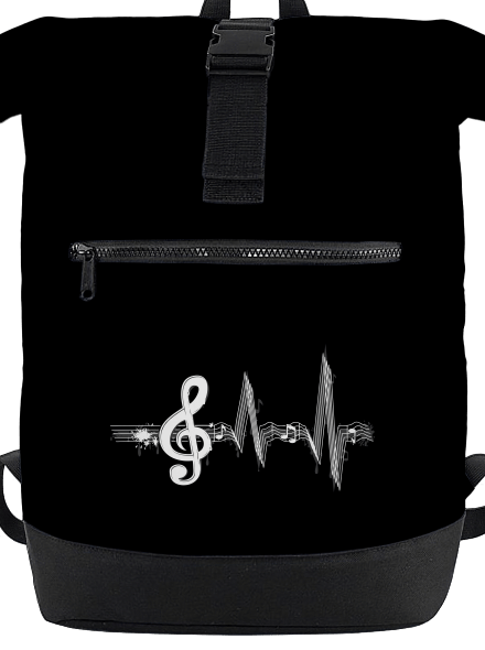A zene az életem hátizsák Black