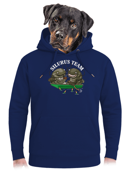 Silurus team unisex prémium pulóver Navy