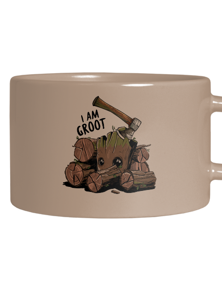 I Am Groot macaron bögre Brown Macaron