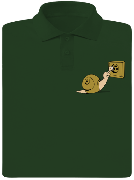 Kukkolás férfi pólóingek Bottle Green Mal