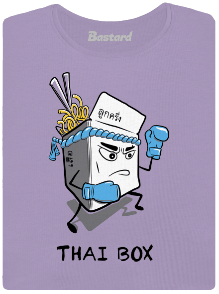 Thai box női póló elasztikus alsó szegéllyel Lavender