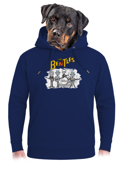 AI Beatles unisex prémium pulóver Navy