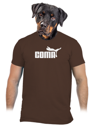 Coma férfi póló Brown