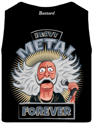 Heavy metal forever férfi trikó Black