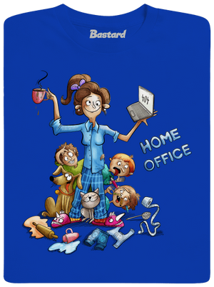 Anyukák home office férfi hosszú ujjú póló Royal Blue