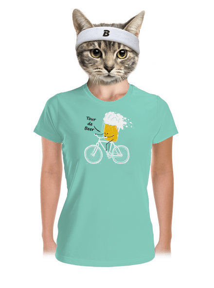 Tour de beer női sportpóló Mint Mal