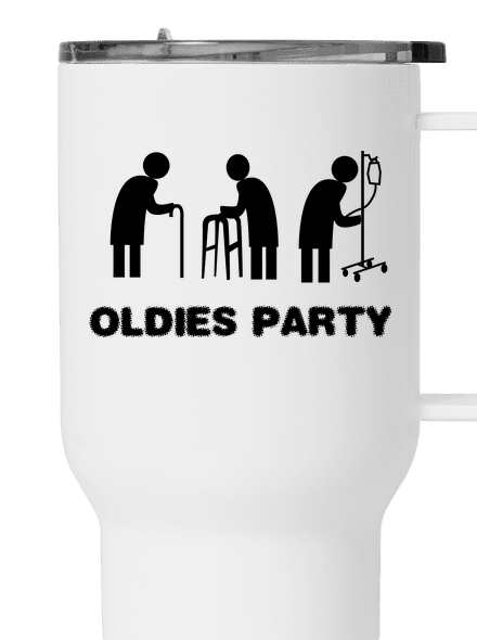 Oldies party termosz bögre White