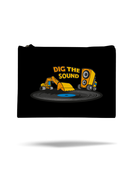 Dig the sound kis táska Black