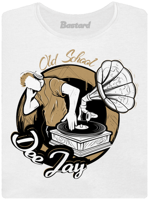 Old School DJ prémium női póló White