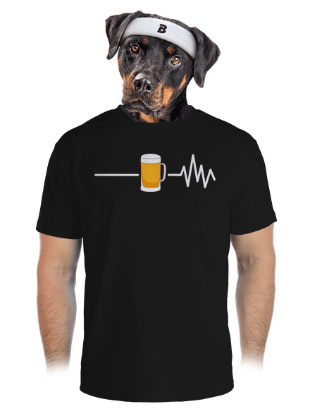 Beer help férfi sportpóló Black