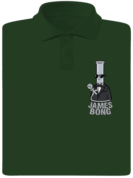 James Bong férfi pólóingek Bottle Green Mal
