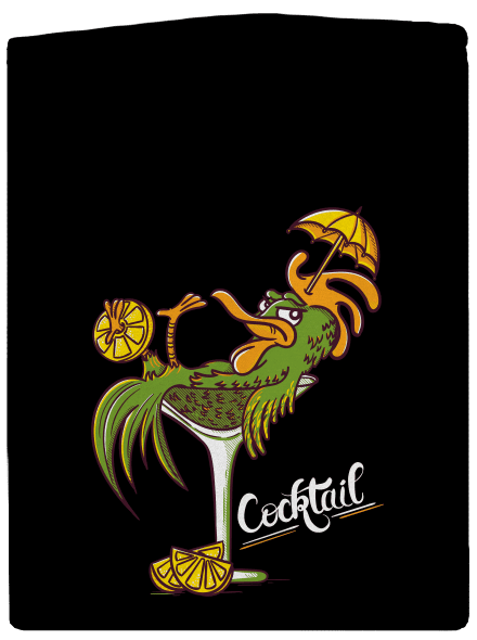Cocktail cipzáras férfi pulóver Black