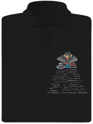 Coder ape férfi pólóingek Black