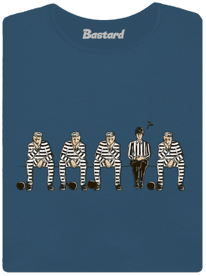 Nem bűnös prémium női póló Petrol Blue