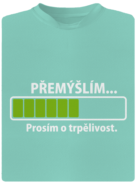 Gondolkodom férfi sportpóló Mint Mal