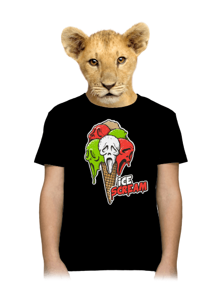 Ice Scream gyerek póló Black