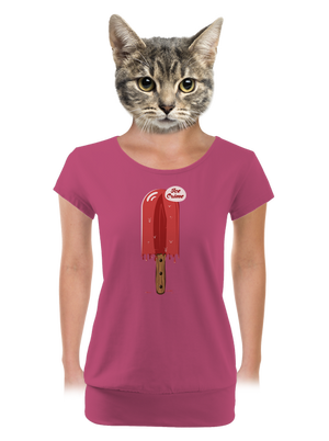 női póló elasztikus alsó szegéllyel