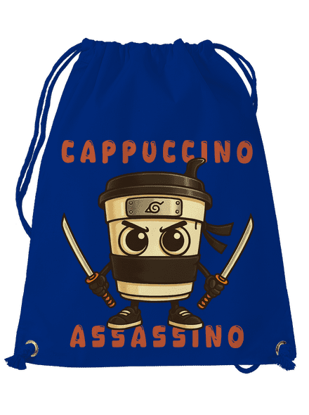 Cappuccino Assasino – Italian Brainrot hátizsák Royal Blue Mal