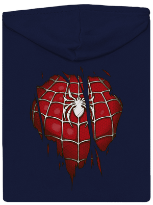 Spider inside cipzáras férfi pulóver Navy