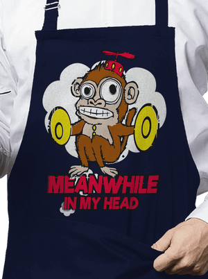 Monkey in my head kötény Navy