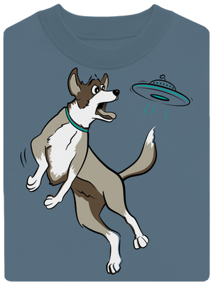 Repülő csészealj unisex crewneck Nordic Blue