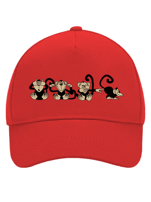 Majmok baseballsapka Classic Red
