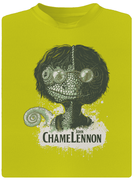  ChameLennon gyerek sport póló Neon Yellow