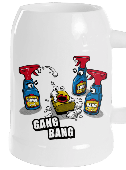Gang bang söröskorsó White