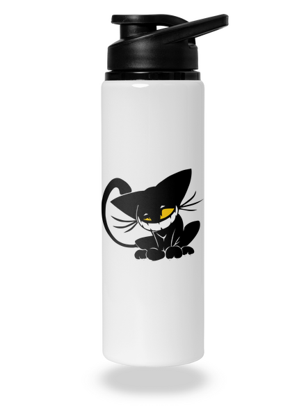 Evil cat kulacs White