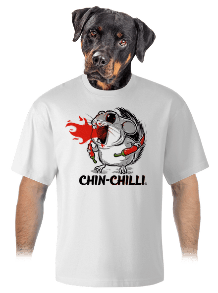 Chinchilli unisex túlméretezett póló White
