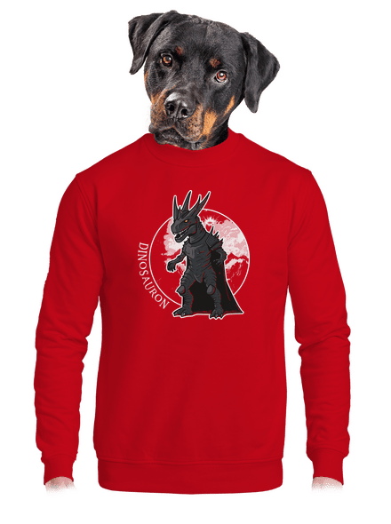 Dinosauron unisex crewneck Red