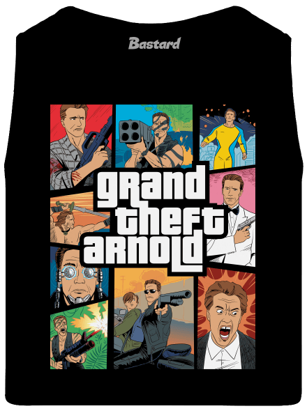 Grand Theft Arnold férfi trikó Black