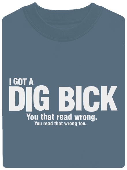 Dig bick unisex crewneck Nordic Blue