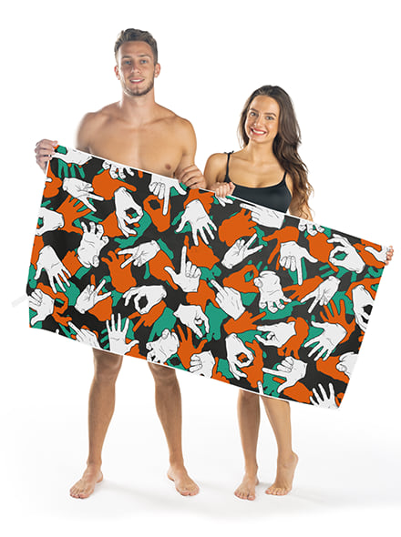 Kezek a törülközőre mikroszálas törölköző