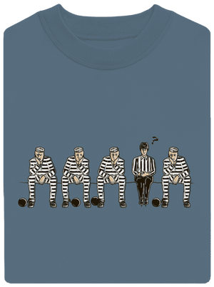 Nem bűnös unisex crewneck Nordic Blue