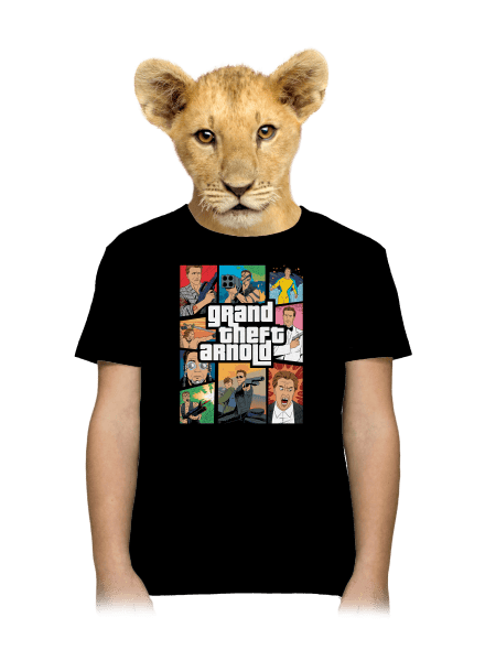 Grand Theft Arnold gyerek póló Black