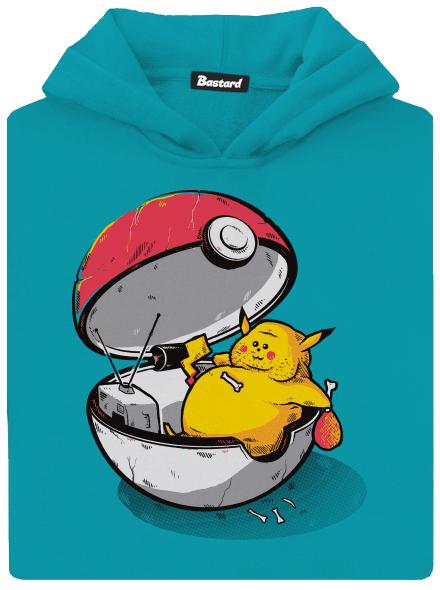 Pokémonnak annyi gyerek kenguruzsebes pulóver Hawaiian Blue