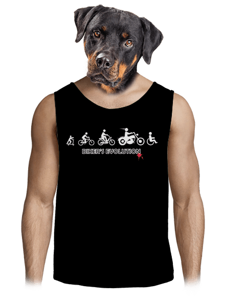 Bikers evolution férfi trikó Black