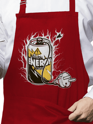 Energy drink kötény Red