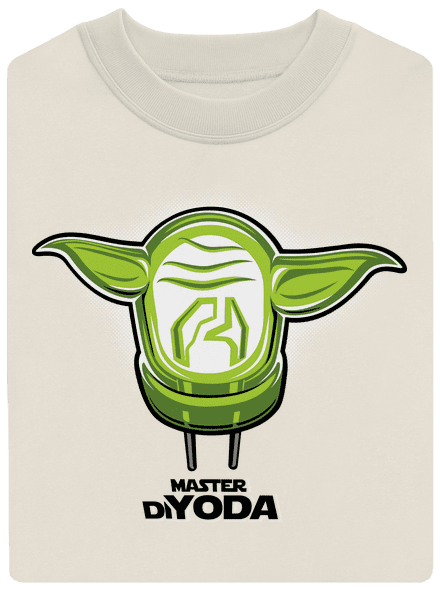 Master DiYoda unisex crewneck Off White