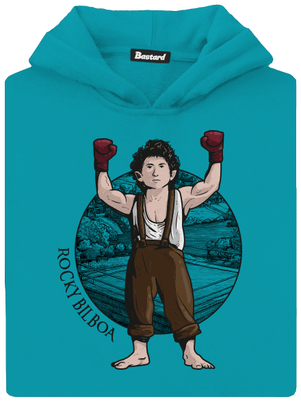 Rocky Bilboa gyerek kenguruzsebes pulóver Hawaiian Blue