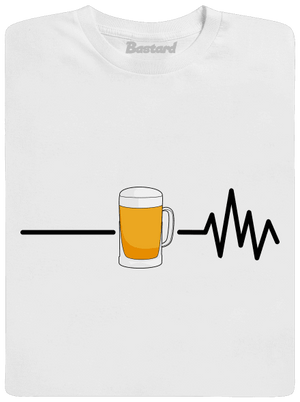 Beer help férfi hosszú ujjú póló White