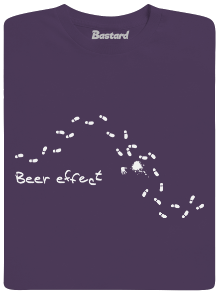 Beer effect férfi póló Urban Purple