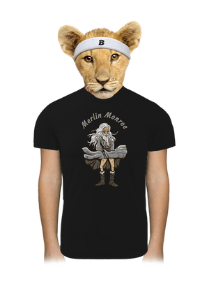 Merlin Monroe	 gyerek sport póló Black